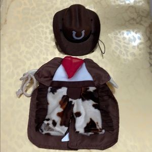 Cowboy Puppy Costume with Cowboy Hat